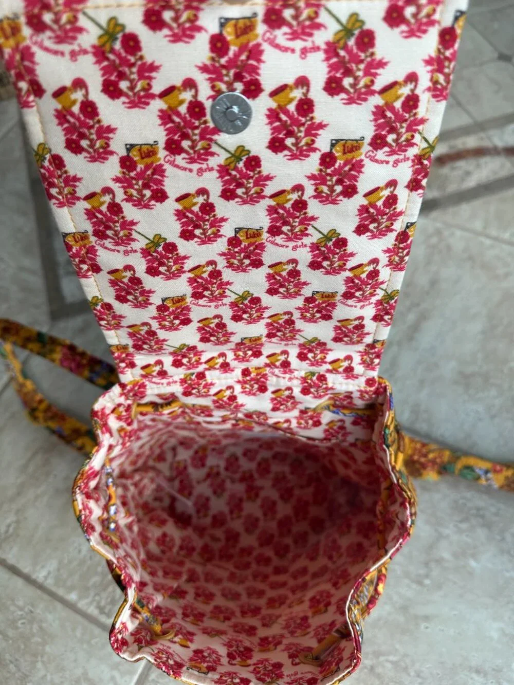 VERA BRADLEY X GILMORE GIRLS ORIGINAL DRAWSTRING BACKPACK:NWT G.G. AUTUMN